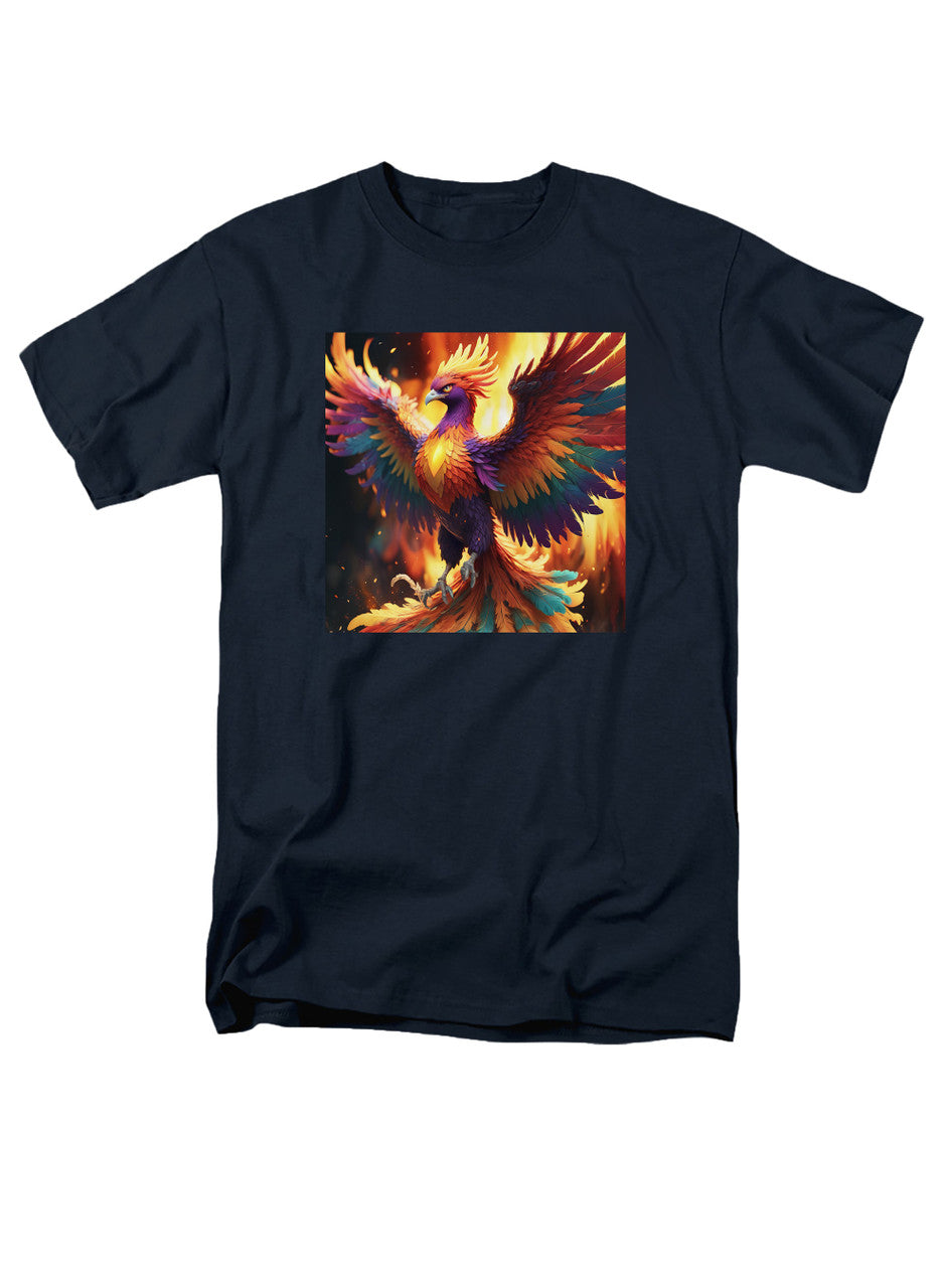 Navy Fiery Phoenix T-Shirt