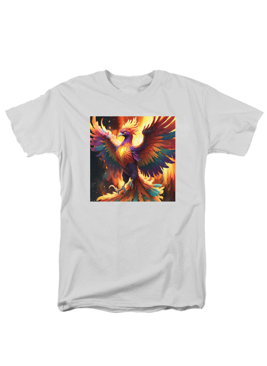 White Fiery Phoenix T-Shirt