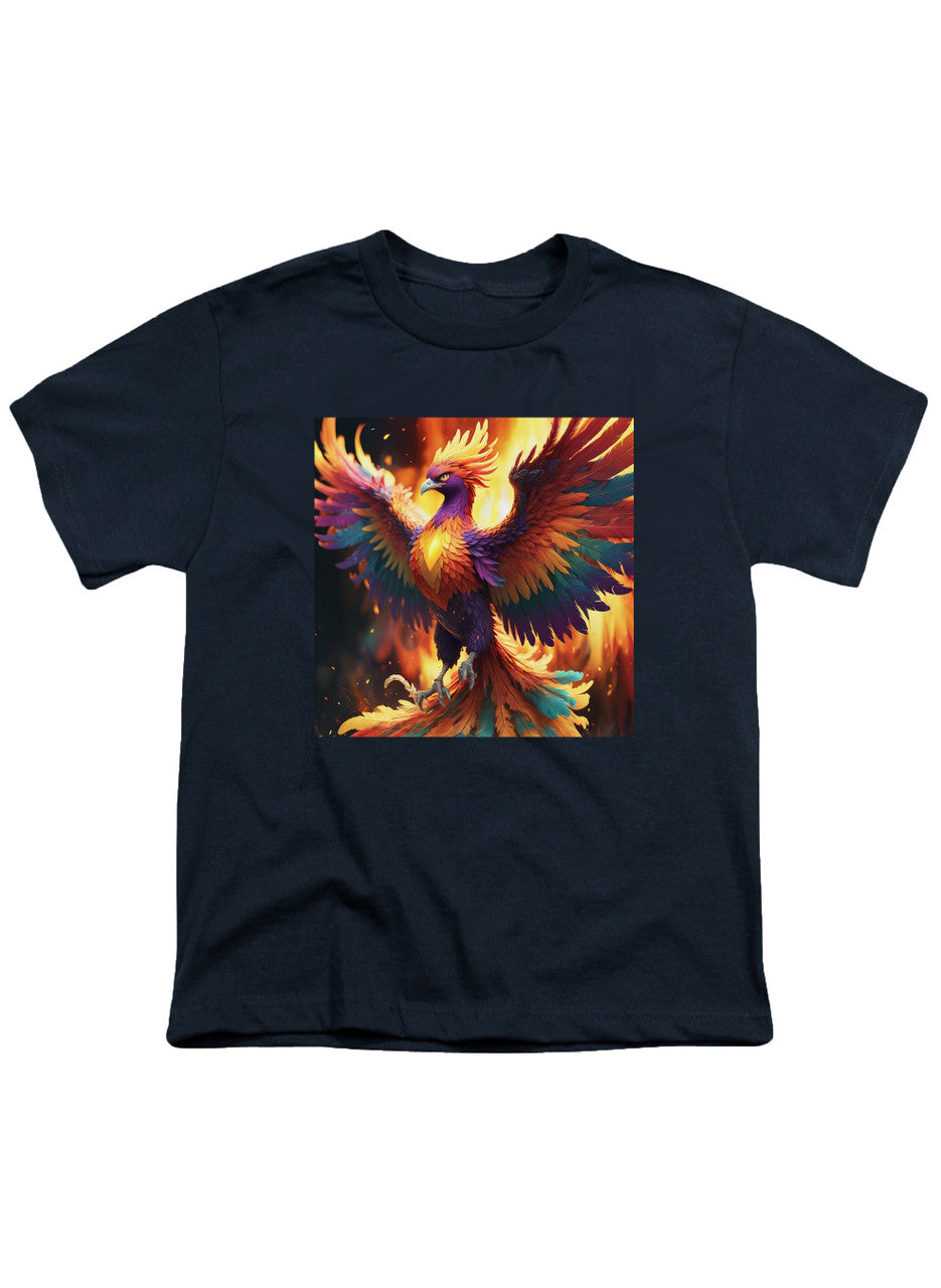 Navy Fiery Phoenix Youth/Toddler T-Shirt