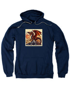 Navy Fire Dragon Hoodie