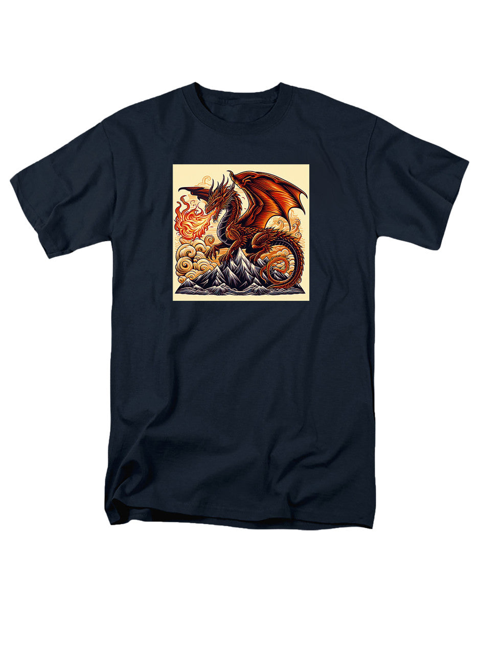 Navy Fire Dragon T-Shirt