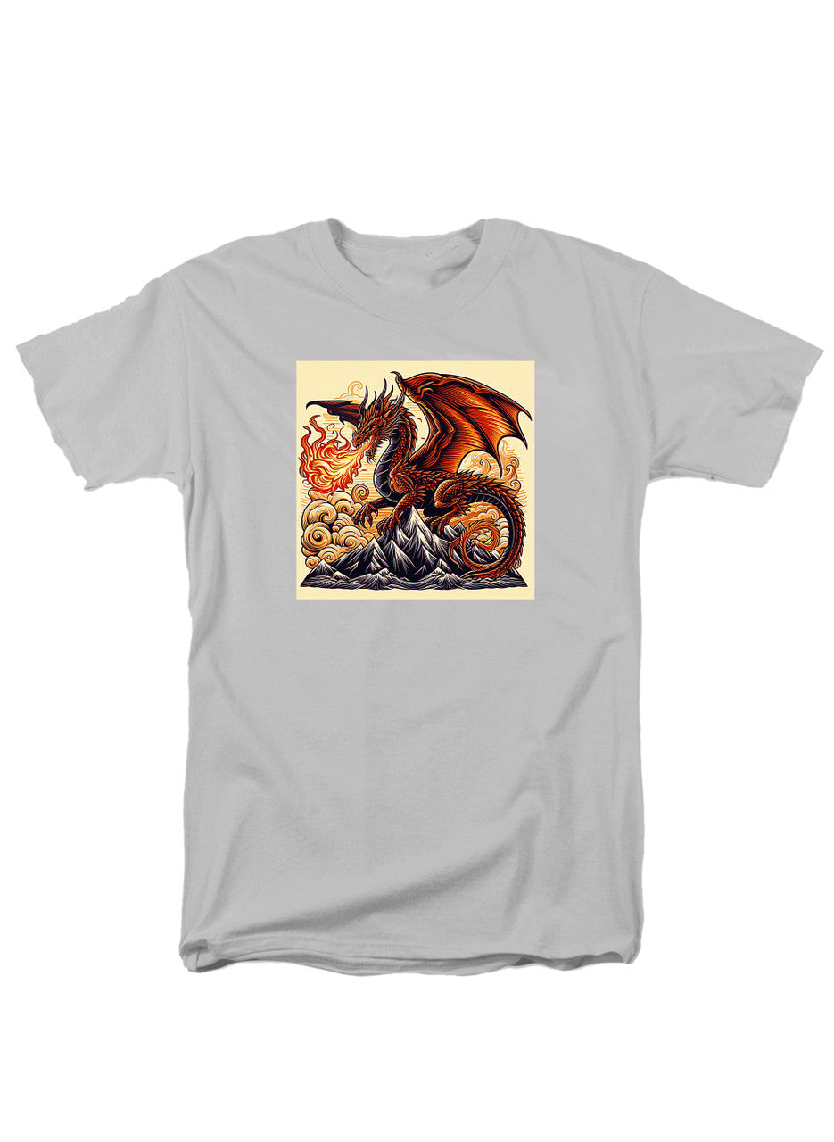 White Fire Dragon T-Shirt