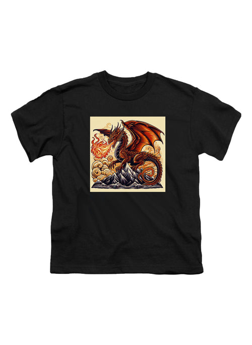 Black Fire Dragon Youth/Toddler T-Shirt