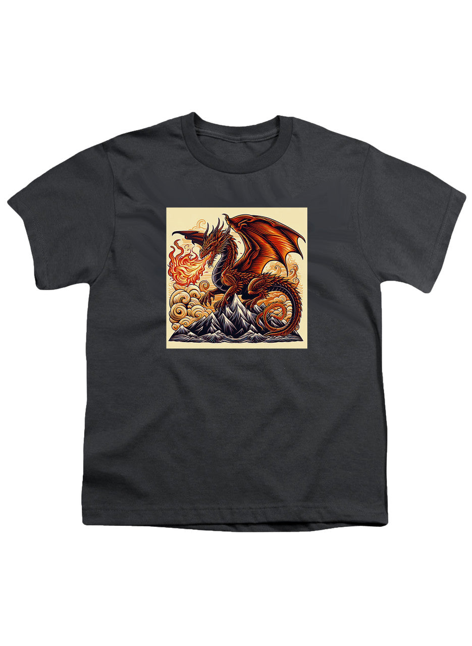 Charcoal Fire Dragon Youth/Toddler T-Shirt