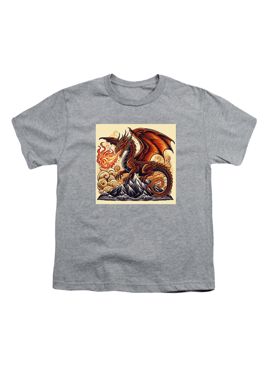 Gray Fire Dragon Youth/Toddler T-Shirt