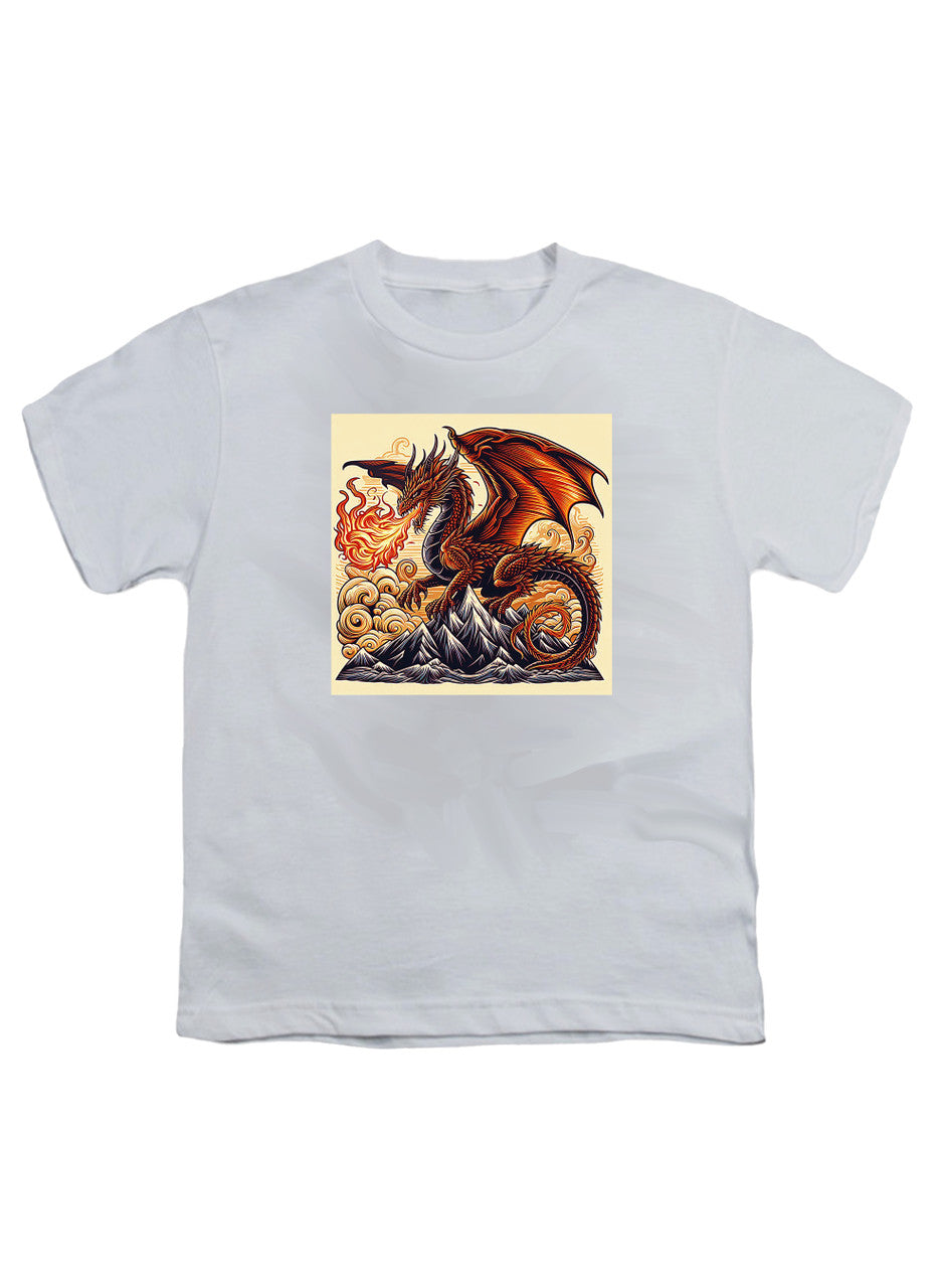 White Fire Dragon Youth/Toddler T-Shirt