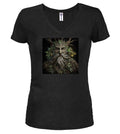 Black Forest Lord Fantasy Juniors V-Neck T-Shirt