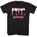 Black Garbage t-shirt featuring Garbage Pink Offset design