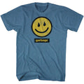 Indigo heather Garbage t-shirt featuring Garbage Smile design