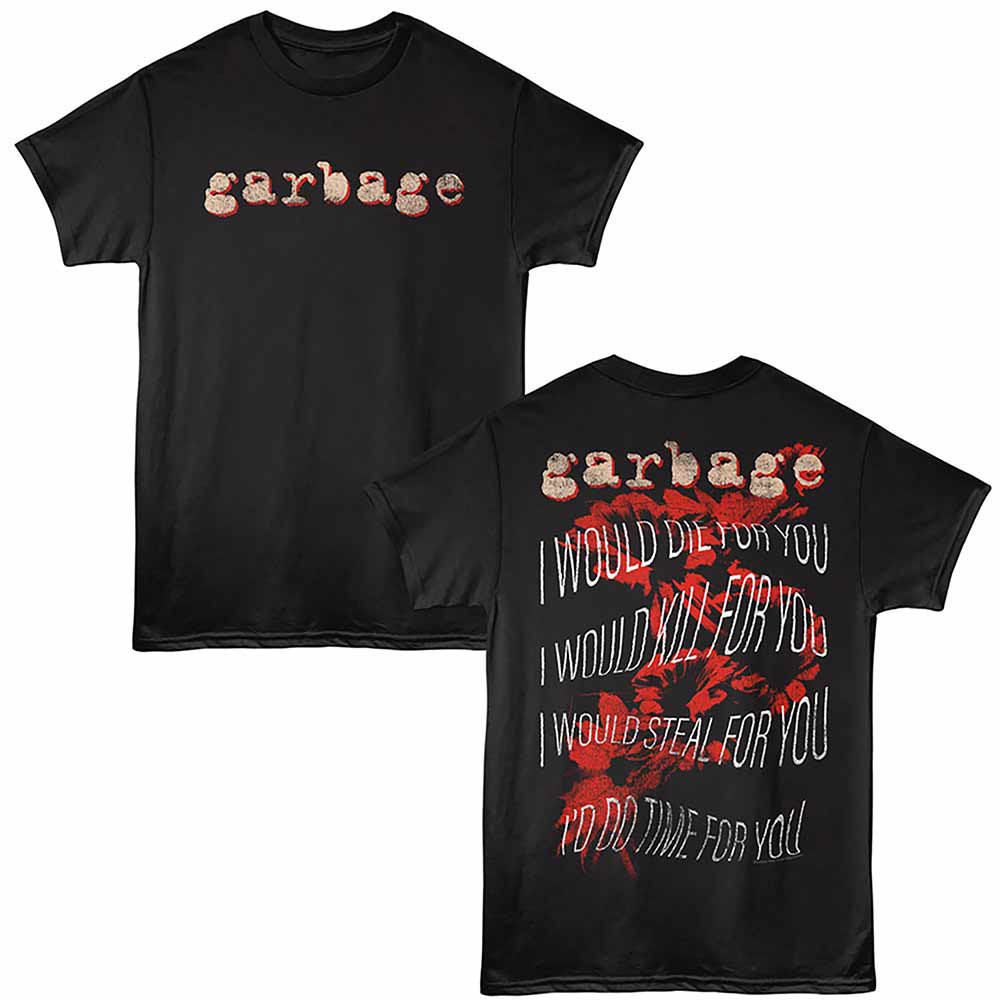 Black Garbage t-shirt featuring a For You design