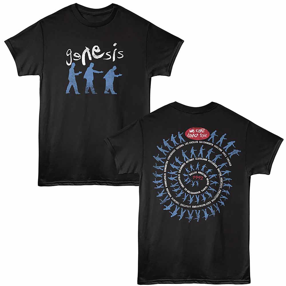 Black Genesis t-shirt featuring a Can't Dance design