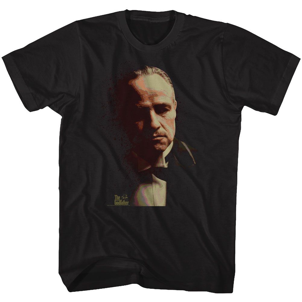 Black The Godfather t-shirt featuring The Godfather Splatter design