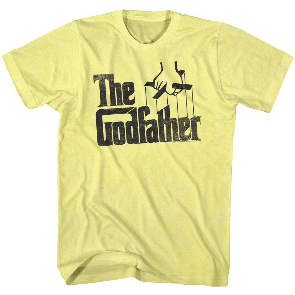 Yellow heather The Godfather t-shirt featuring The Godfather Logo design