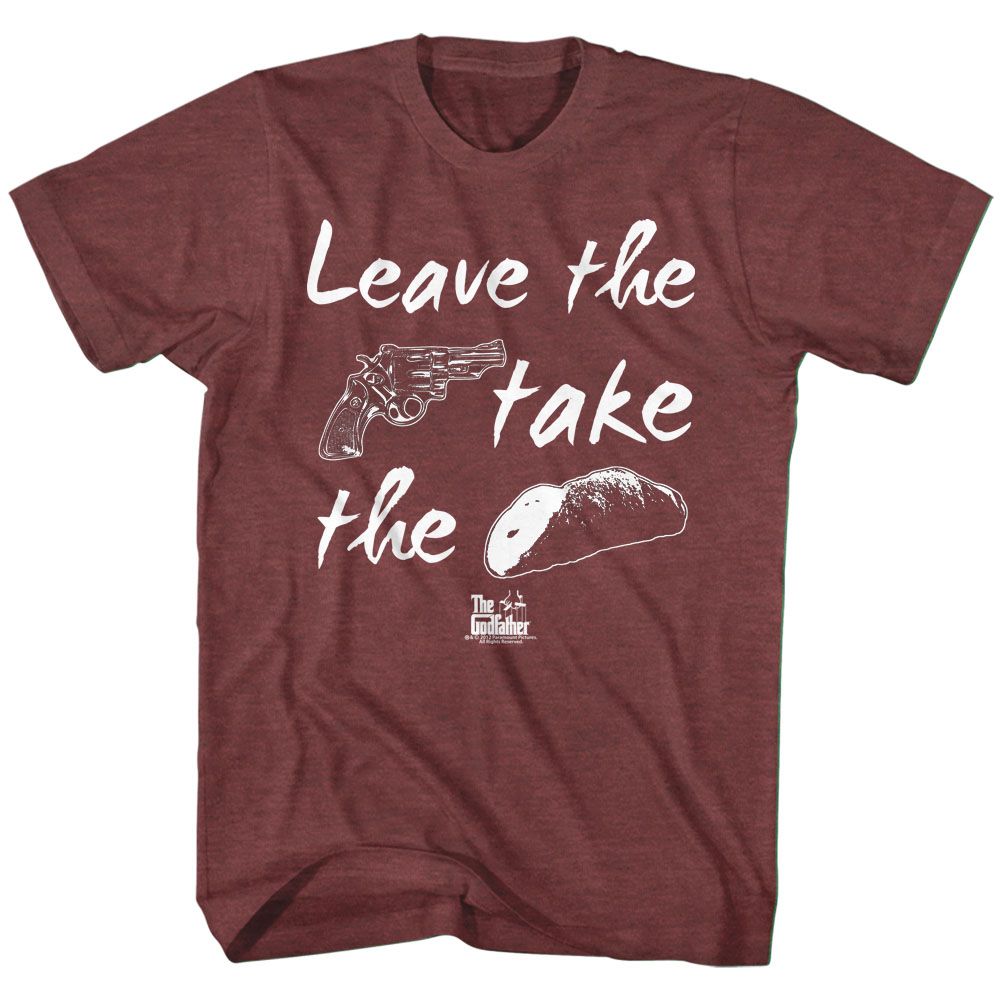 Vintage maroon heather The Godfather t-shirt featuring The Godfather If You Leave design