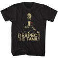 Black The Godfather t-shirt featuring The Godfather Respect design