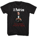 Black The Godfather t-shirt featuring The Godfather Poster design