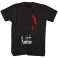 Black The Godfather t-shirt featuring The Godfather Red And White design