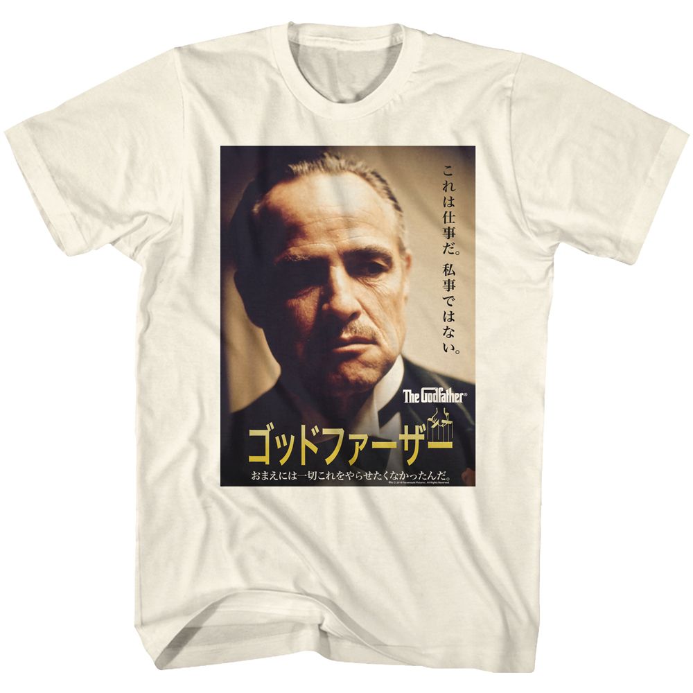 Natural The Godfather t-shirt featuring The Godfather Poster design