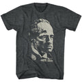 Black heather The Godfather t-shirt featuring The Godfather Wagon design
