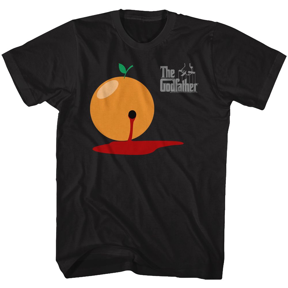 Black The Godfather t-shirt featuring The Godfather Blood Orange design