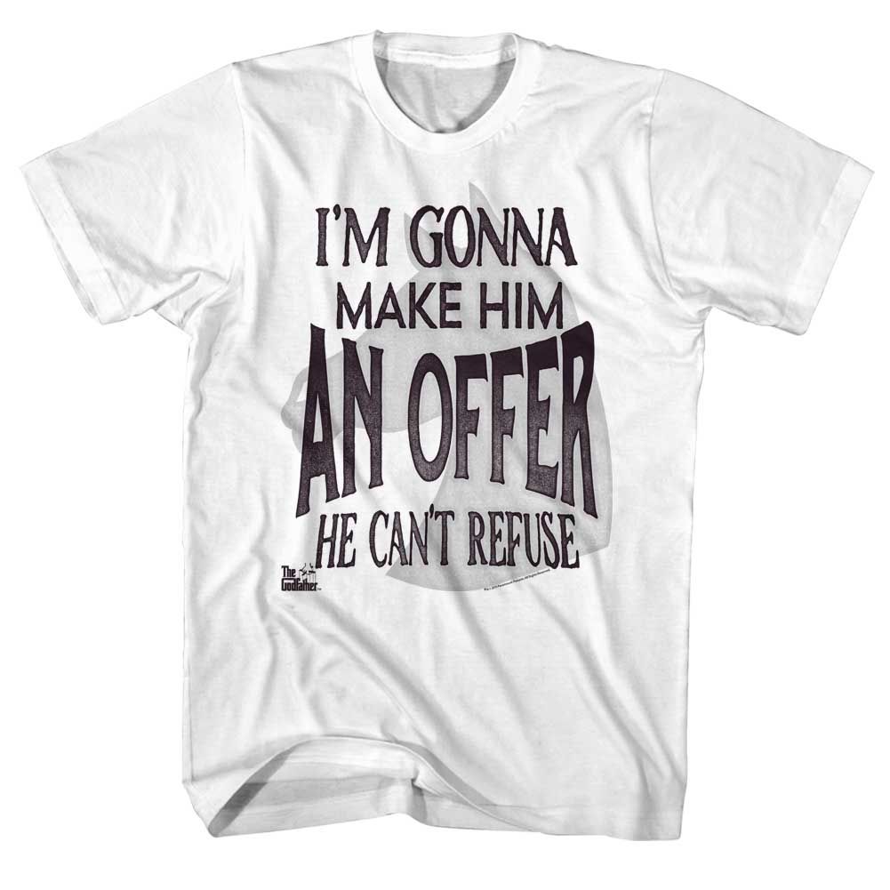 White The Godfather t-shirt featuring The Godfather Swirleh design