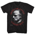 Black The Godfather t-shirt featuring The Godfather Justice design