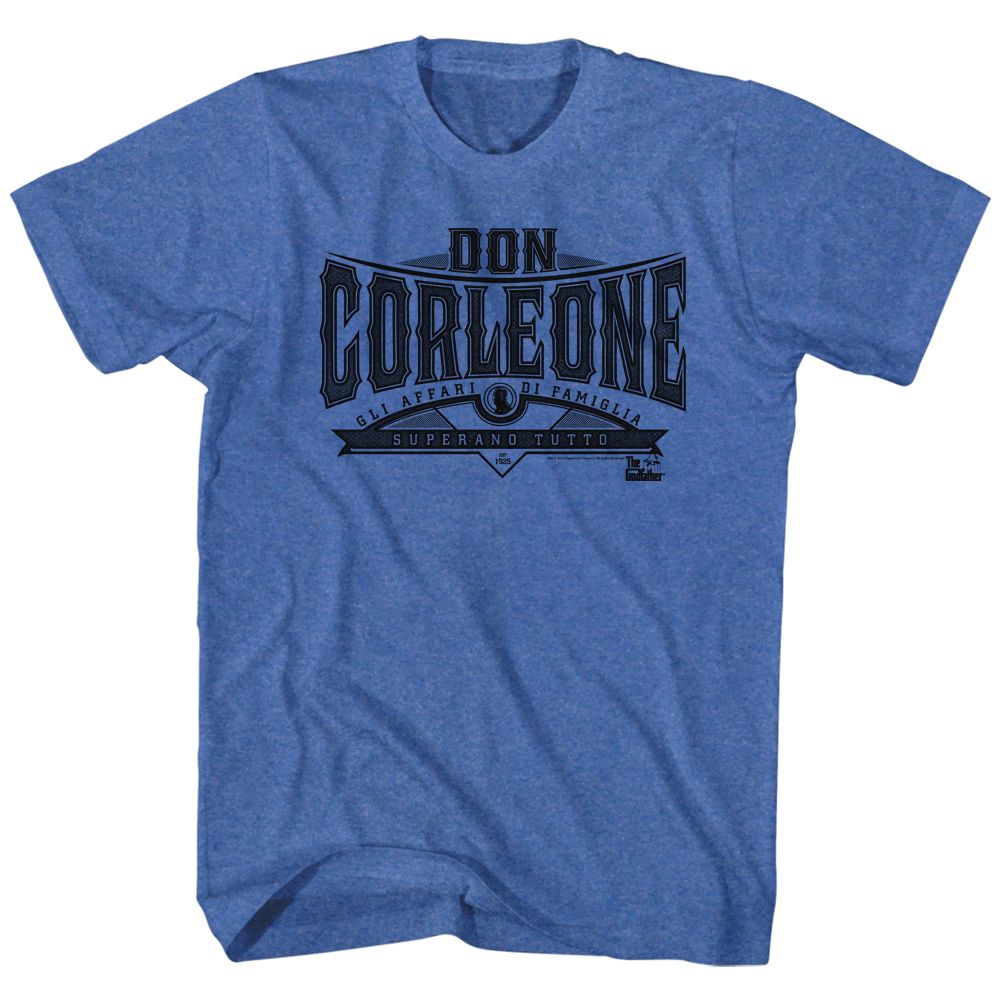 Royal heather The Godfather t-shirt featuring The Godfather Don Corleone design