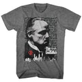 Graphite Heather The Godfather t-shirt featuring a Godfather (graphite) design