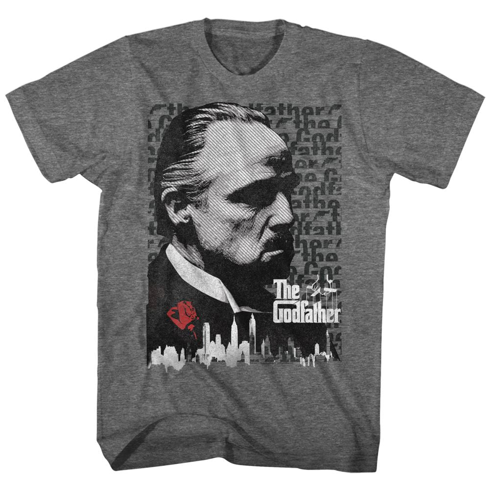 Graphite Heather The Godfather t-shirt featuring a Godfather (graphite) design