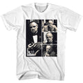 White The Godfather t-shirt featuring a Multi Hit print