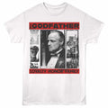 White The Godfather t-shirt featuring a Loyalty Honor Family Photo Grid design