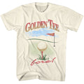 Natural Golden Tee t-shirt featuring Golden Tee Fore design