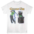 White Golden Tee t-shirt featuring Golden Tee Golfer And Cabinet design