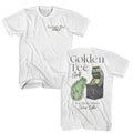 White Golden Tee t-shirt featuring Golden Tee Cabinet And Golf Course design