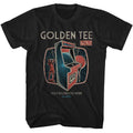 Black Golden Tee t-shirt featuring Golden Tee Go Big Or Go Home design