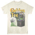 Natural Golden Tee t-shirt featuring Golden Tee Cabinet And Logo design