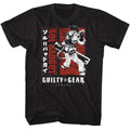Black Guilty Gear t-shirt featuring Guilty Gear Blocked Out Sol Badguy design