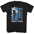 Black Guilty Gear t-shirt featuring Guilty Gear Blocked Out Ky Kiske design