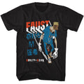 Black Guilty Gear t-shirt featuring Guilty Gear Faust design