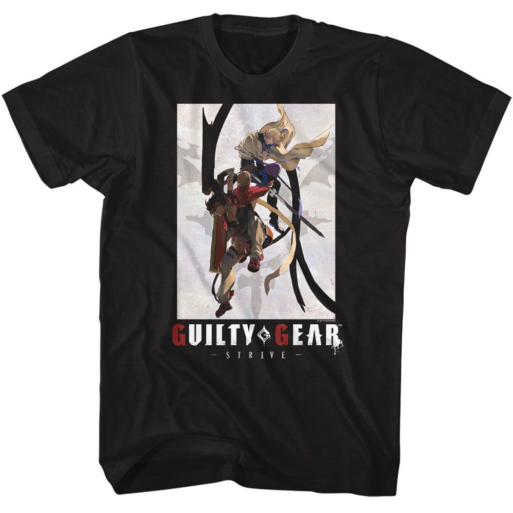 Black Guilty Gear t-shirt featuring Guilty Gear Poster design