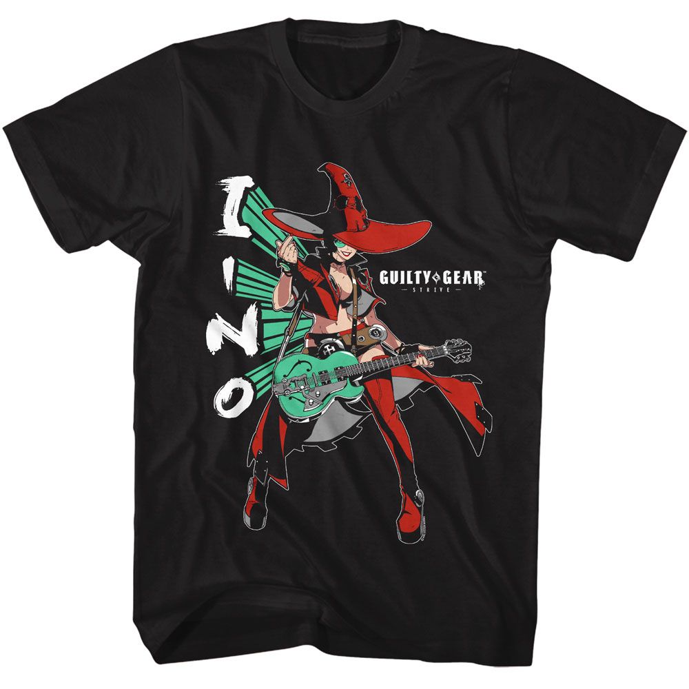 Black Guilty Gear t-shirt featuring Guilty Gear I-No design