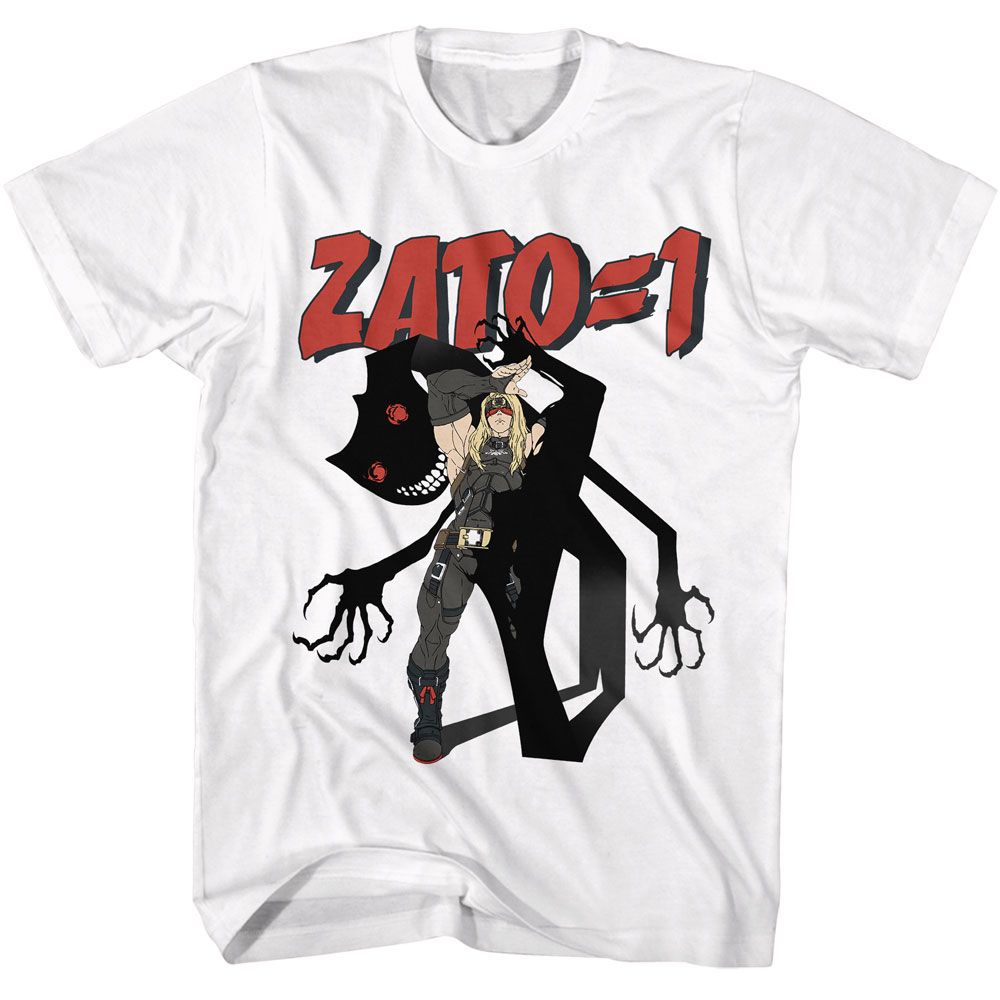 White Guilty Gear t-shirt featuring Guilty Gear Zato-1 design