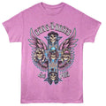 Neon purple heather Guns N' Roses t-shirt featuring Guns N Roses Winged Crosses design