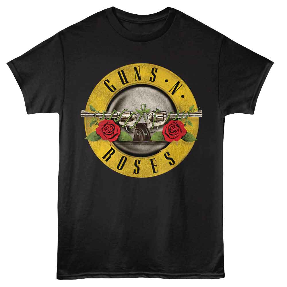 Black Guns N' Roses t-shirt featuring Guns N Roses Bullet design