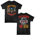 Black Guns N' Roses t-shirt featuring Guns N Roses Appetite For Destruction Tour design