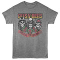 Graphite heather Guns N' Roses t-shirt featuring Guns N Roses Appetite Skulls design