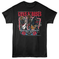 Black Guns N' Roses t-shirt featuring Guns N Roses Skeleton Band design