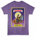 Purple heather Garbage Pail Kids t-shirt featuring a Dead Ted Card design