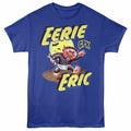 Royal blue Garbage Pail Kids t-shirt featuring a Eerie Eric design