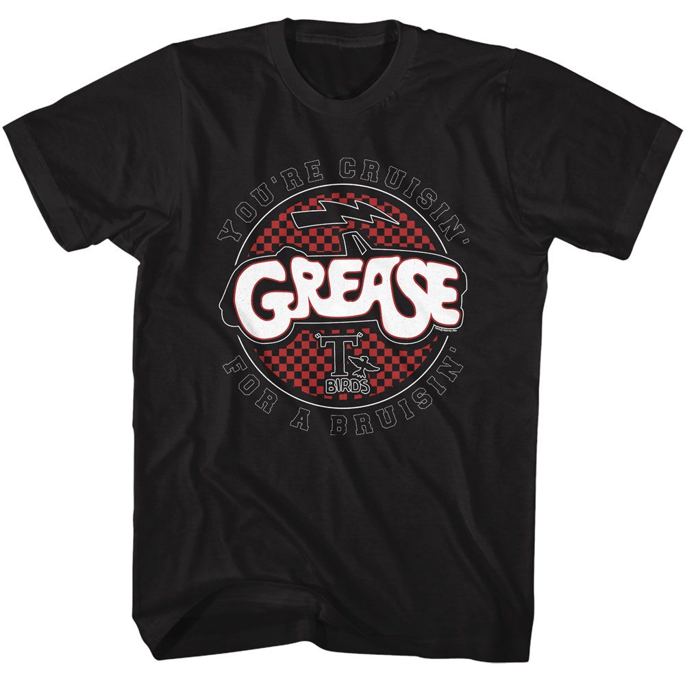 Black Grease t-shirt featuring Grease Cruisin design